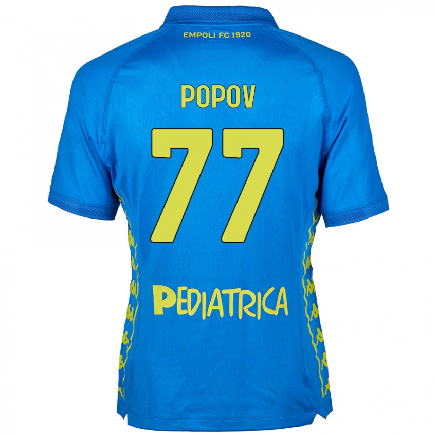 Niño Camiseta Bogdan Popov #77 Azul 1ª Equipación 2024/25 La Camisa