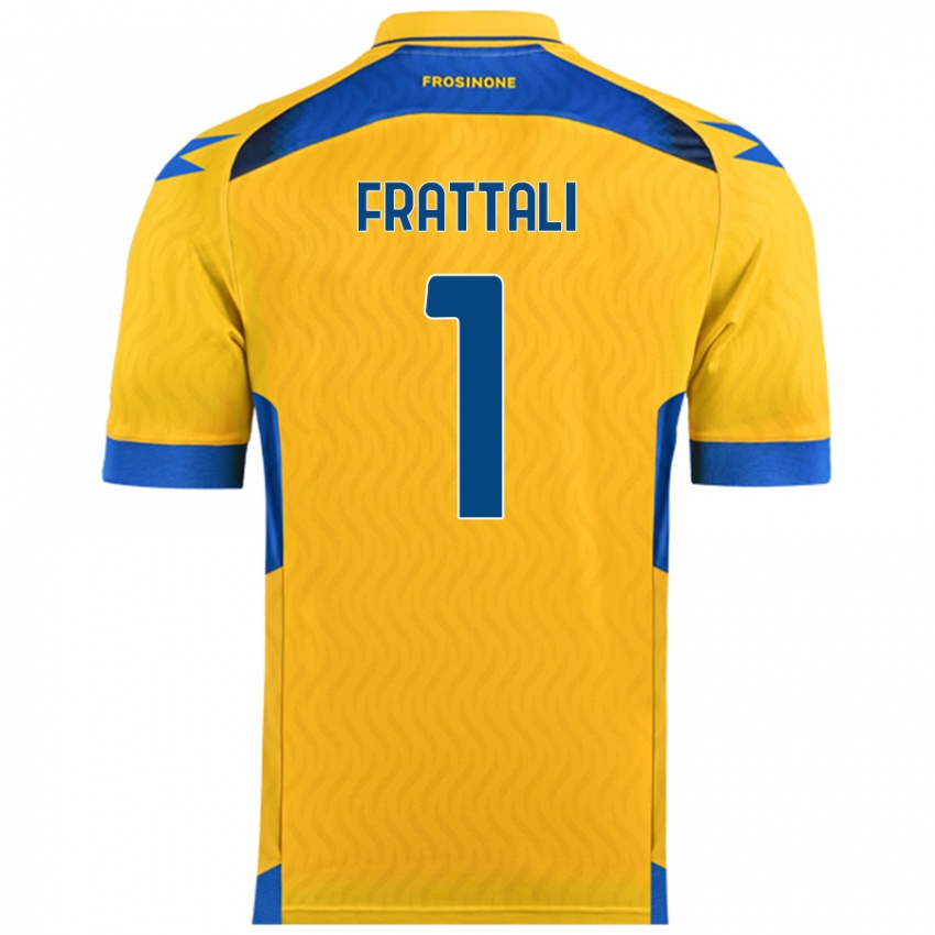 Niño Camiseta Pierluigi Frattali #1 Amarillo 1ª Equipación 2024/25 La Camisa