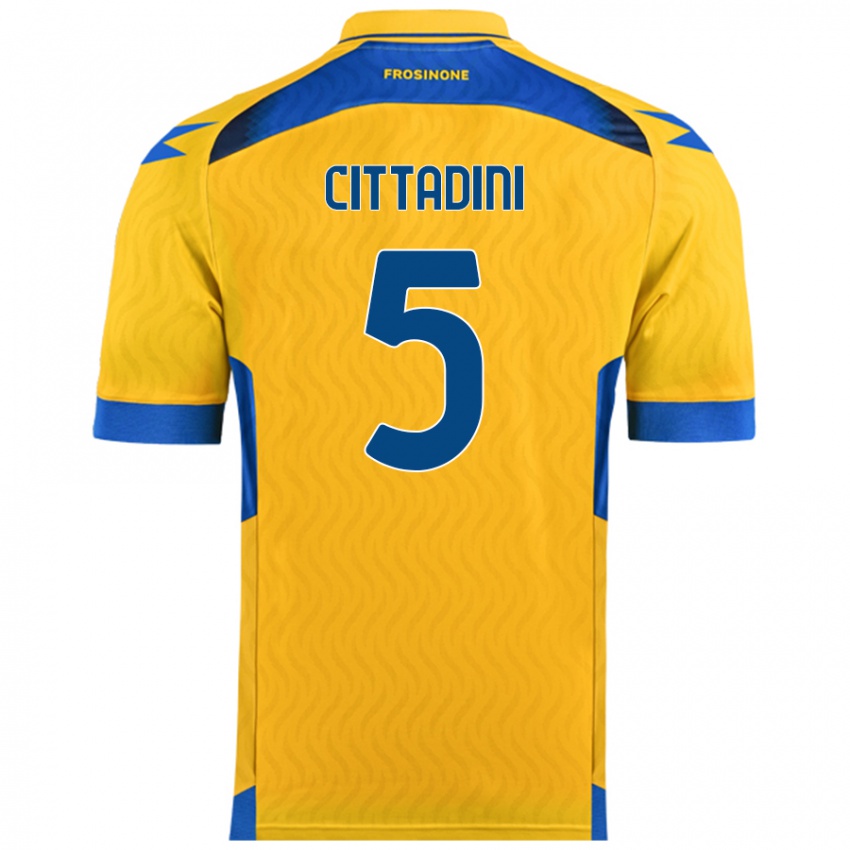 Niño Camiseta Giorgio Cittadini #5 Amarillo 1ª Equipación 2024/25 La Camisa