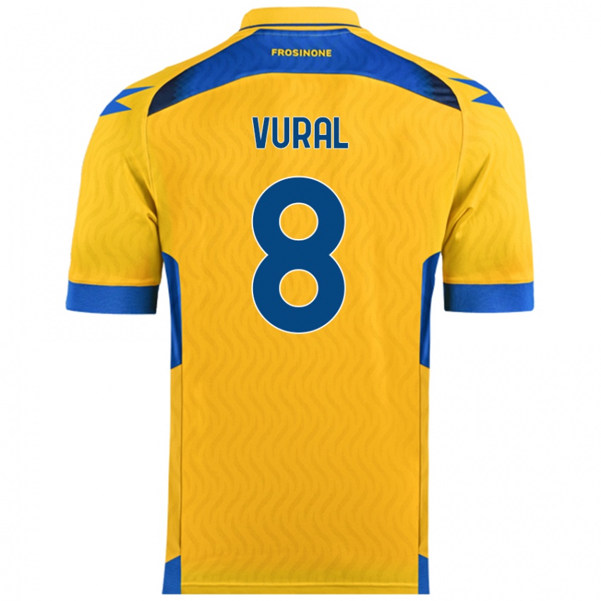 Niño Camiseta İsak Vural #8 Amarillo 1ª Equipación 2024/25 La Camisa