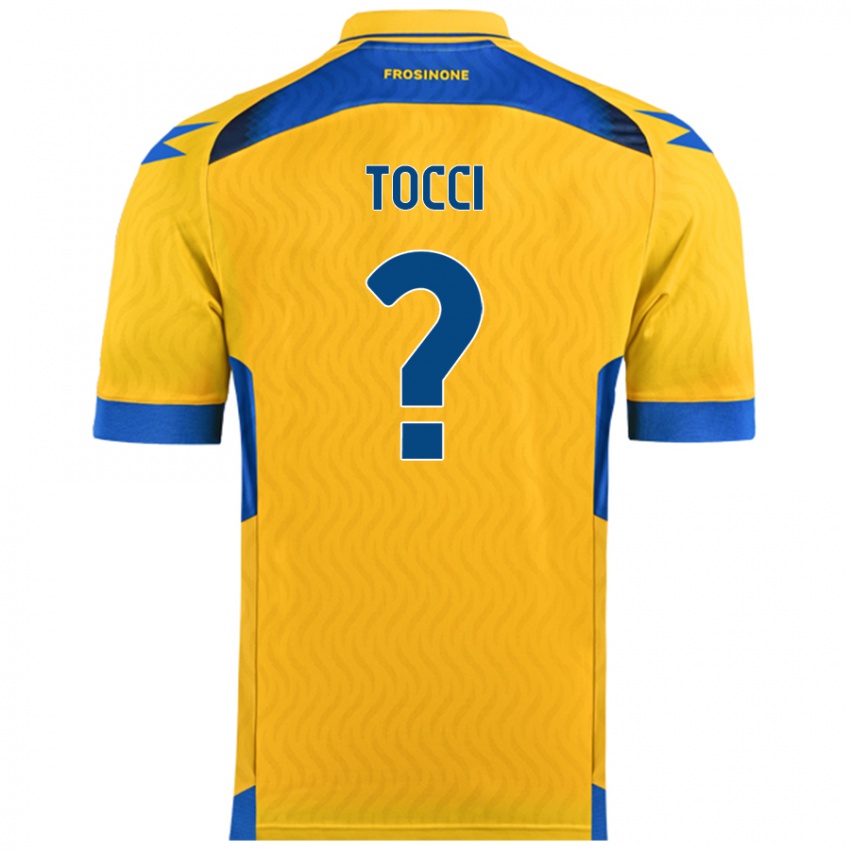 Niño Camiseta Federico Tocci #0 Amarillo 1ª Equipación 2024/25 La Camisa