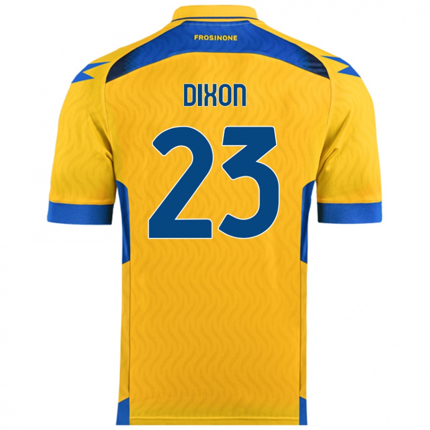 Niño Camiseta Damar Dixon #23 Amarillo 1ª Equipación 2024/25 La Camisa