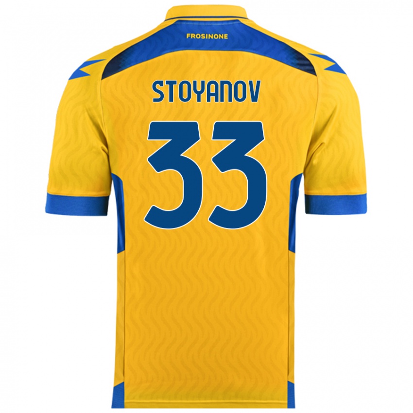 Niño Camiseta Steliyan Stoyanov #33 Amarillo 1ª Equipación 2024/25 La Camisa