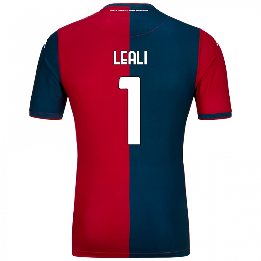 Niño Camiseta Nicola Leali #1 Rojo Azul Oscuro 1ª Equipación 2024/25 La Camisa