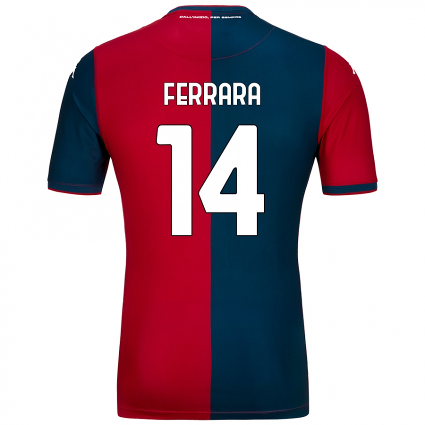 Niño Camiseta Anastasia Ferrara #14 Rojo Azul Oscuro 1ª Equipación 2024/25 La Camisa