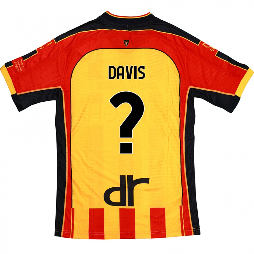 Niño Camiseta Sammi Davis #0 Amarillo Rojo 1ª Equipación 2024/25 La Camisa