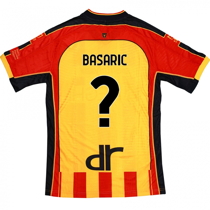 Niño Camiseta Ben Basaric #0 Amarillo Rojo 1ª Equipación 2024/25 La Camisa