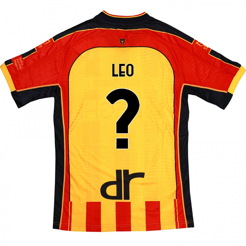 Niño Camiseta Giulio Leo #0 Amarillo Rojo 1ª Equipación 2024/25 La Camisa