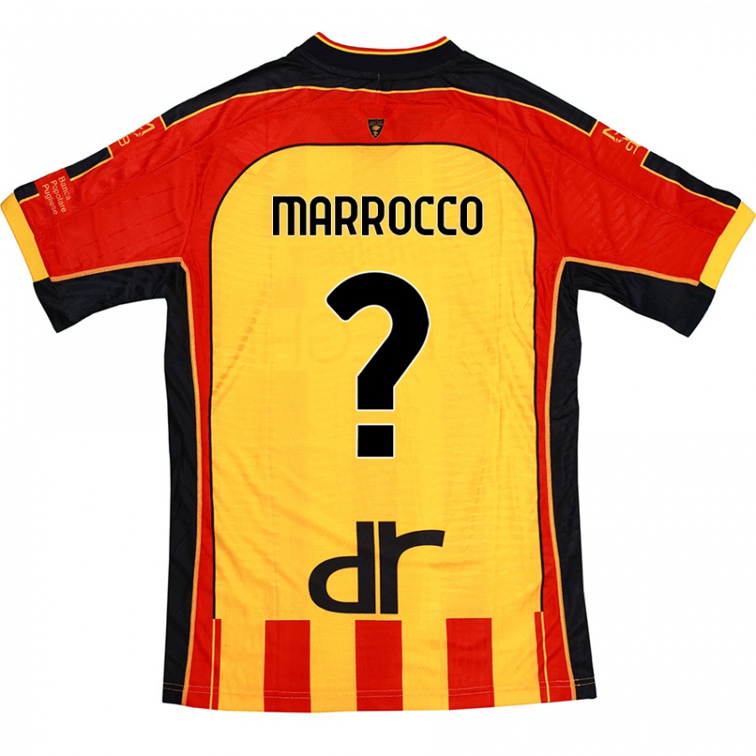 Niño Camiseta Iacopo Marrocco #0 Amarillo Rojo 1ª Equipación 2024/25 La Camisa