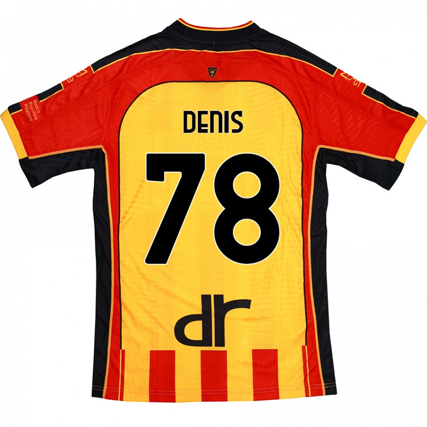 Niño Camiseta Max Denis #78 Amarillo Rojo 1ª Equipación 2024/25 La Camisa