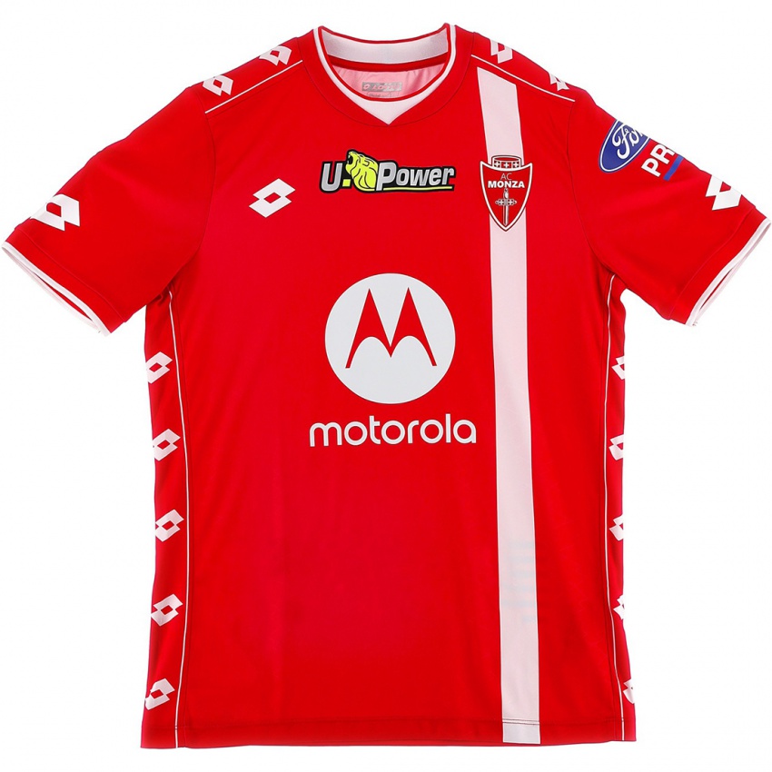 Niño Camiseta Armando Izzo #4 Rojo Blanco 1ª Equipación 2024/25 La Camisa