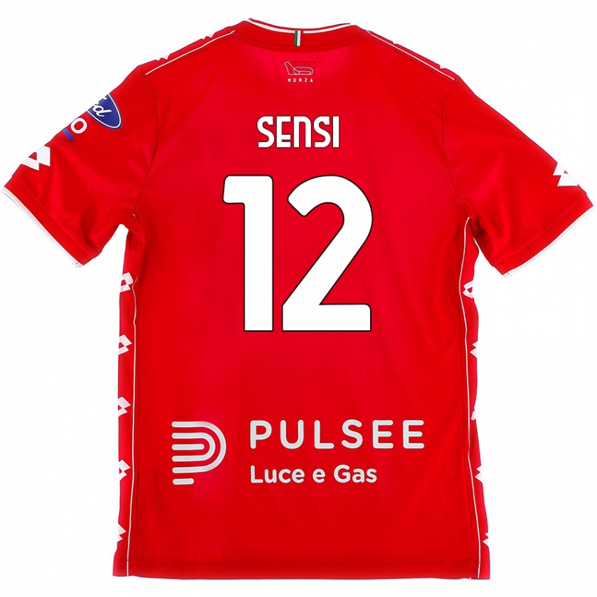 Niño Camiseta Stefano Sensi #12 Rojo Blanco 1ª Equipación 2024/25 La Camisa