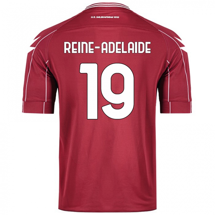 Niño Camiseta Jeff Reine-Adelaide #19 Borgoña 1ª Equipación 2024/25 La Camisa