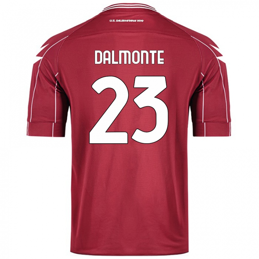 Niño Camiseta Nicola Dalmonte #23 Borgoña 1ª Equipación 2024/25 La Camisa