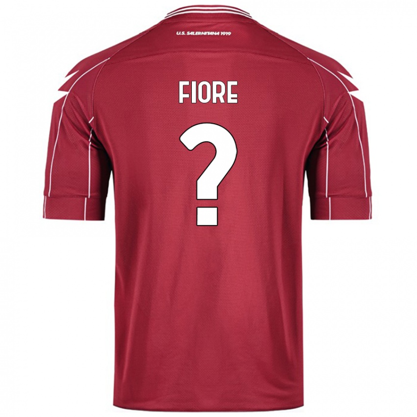 Niño Camiseta Andrea Fiore #0 Borgoña 1ª Equipación 2024/25 La Camisa