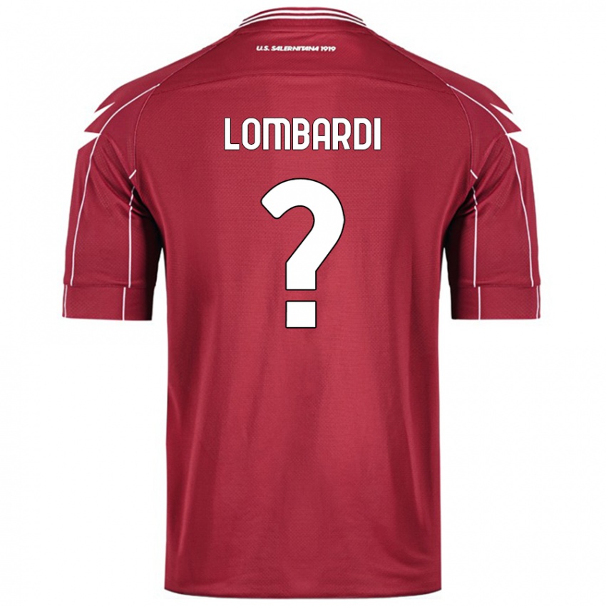 Niño Camiseta Lorenzo Lombardi #0 Borgoña 1ª Equipación 2024/25 La Camisa