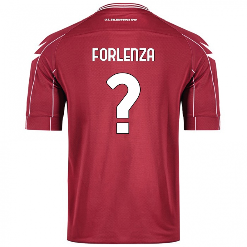 Niño Camiseta Carlo Forlenza #0 Borgoña 1ª Equipación 2024/25 La Camisa