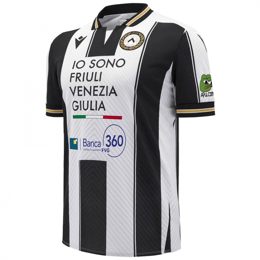 Niño Camiseta Răzvan Sava #0 Blanco Negro 1ª Equipación 2024/25 La Camisa