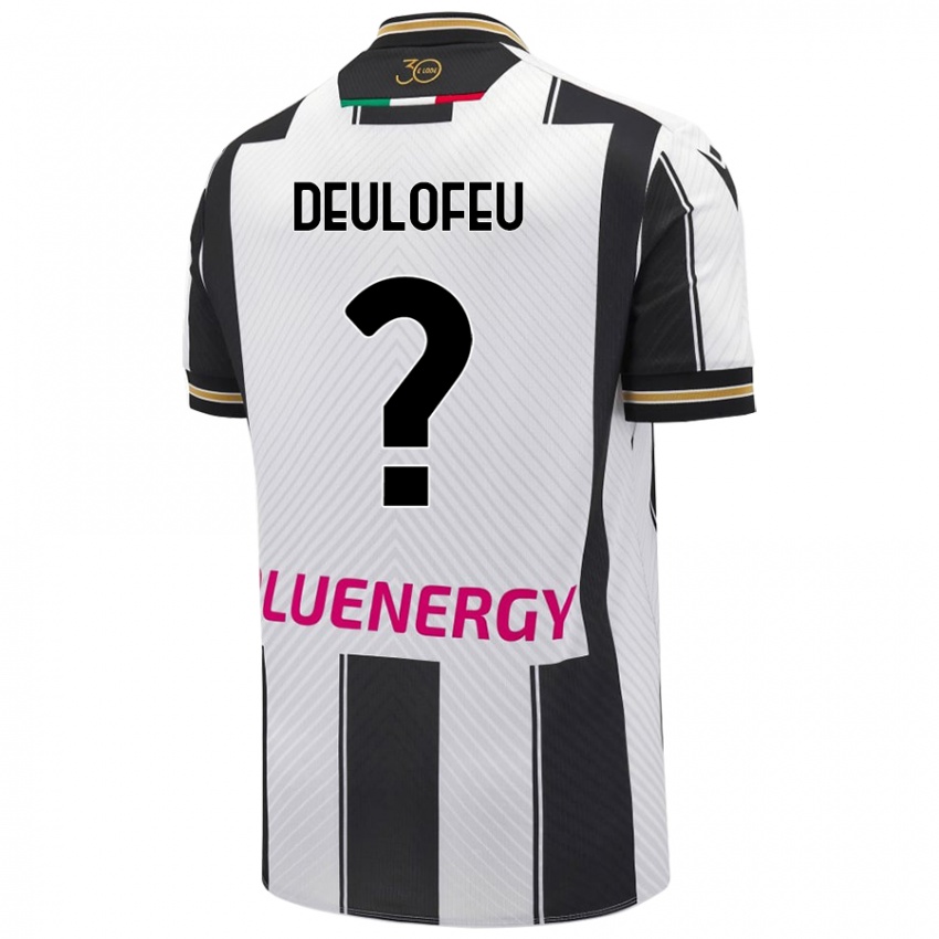 Niño Camiseta Gerard Deulofeu #0 Blanco Negro 1ª Equipación 2024/25 La Camisa