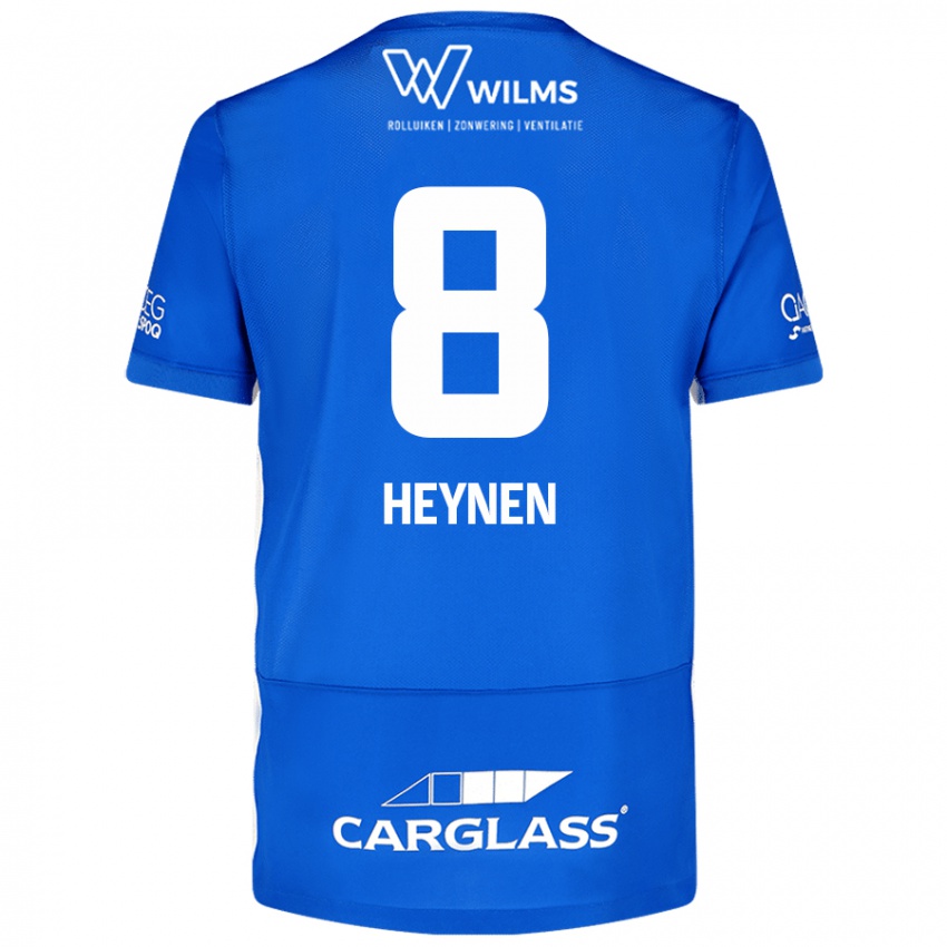 Niño Camiseta Bryan Heynen #8 Azul 1ª Equipación 2024/25 La Camisa