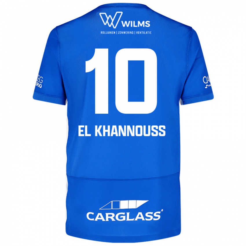 Niño Camiseta Bilal El Khannouss #10 Azul 1ª Equipación 2024/25 La Camisa