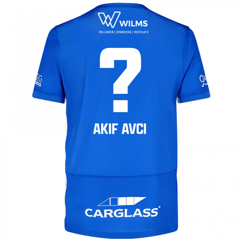 Niño Camiseta Muhammed Akif Avcı #0 Azul 1ª Equipación 2024/25 La Camisa