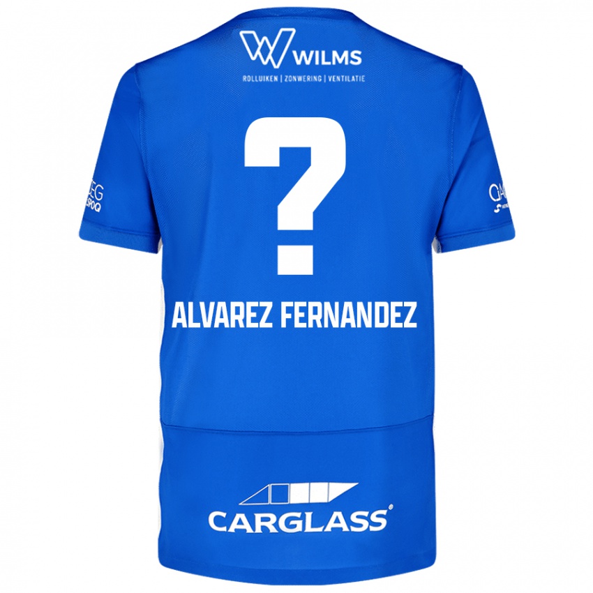 Niño Camiseta Loïc Alvarez Fernandez #0 Azul 1ª Equipación 2024/25 La Camisa