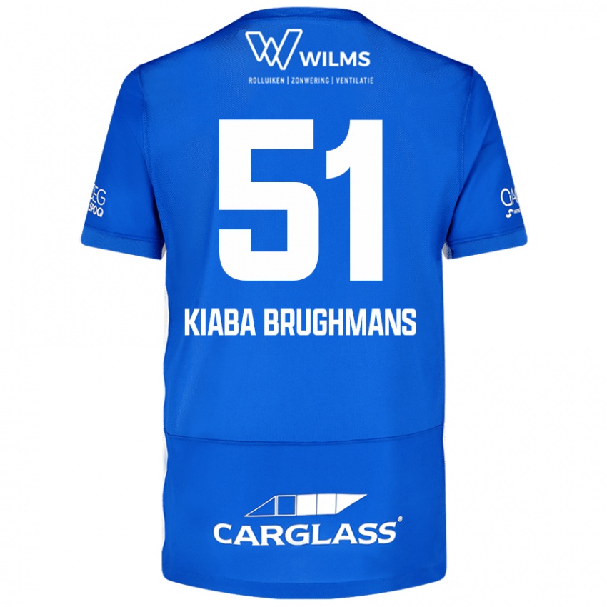 Niño Camiseta Lucca Kiaba Brughmans #51 Azul 1ª Equipación 2024/25 La Camisa