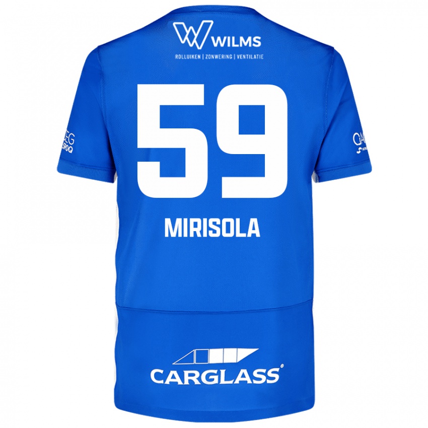 Niño Camiseta Robin Mirisola #59 Azul 1ª Equipación 2024/25 La Camisa