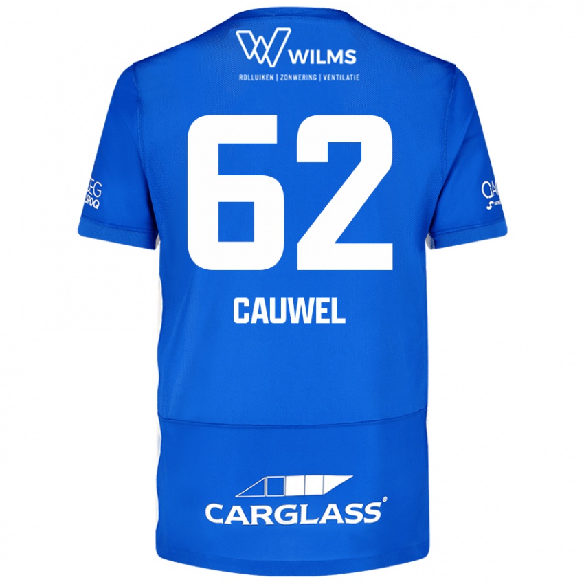 Niño Camiseta Michiel Cauwel #62 Azul 1ª Equipación 2024/25 La Camisa