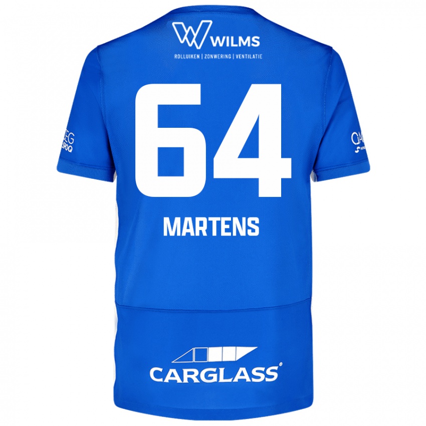 Niño Camiseta Nolan Martens #64 Azul 1ª Equipación 2024/25 La Camisa