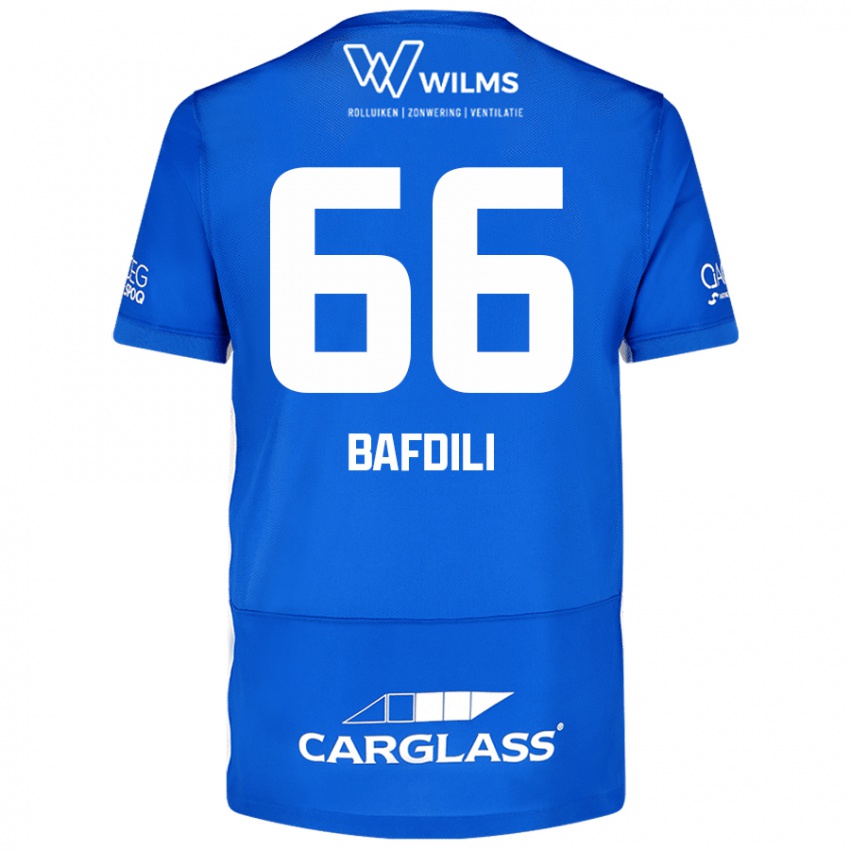 Niño Camiseta Zaïd Bafdili #66 Azul 1ª Equipación 2024/25 La Camisa