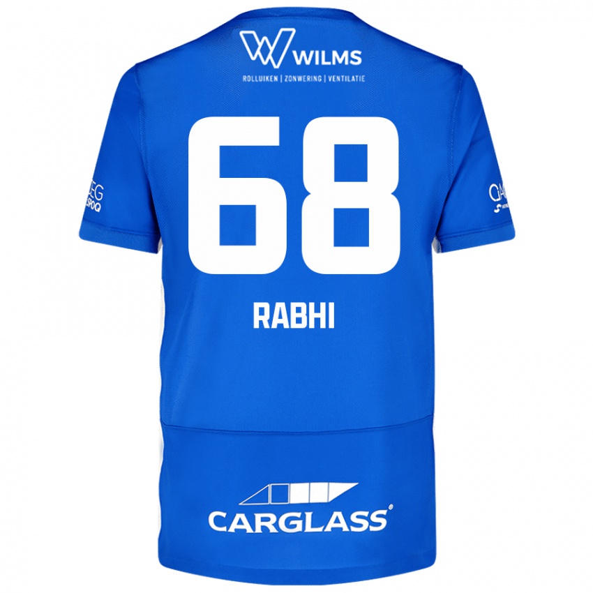 Niño Camiseta Ayman Rabhi #68 Azul 1ª Equipación 2024/25 La Camisa