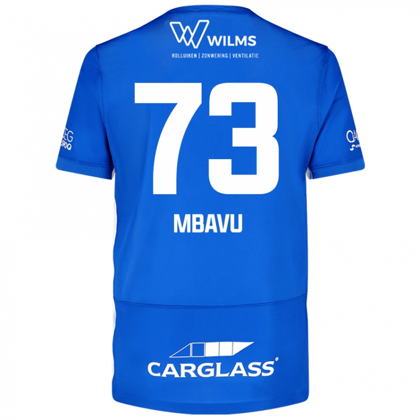 Niño Camiseta Elie Mbavu #73 Azul 1ª Equipación 2024/25 La Camisa