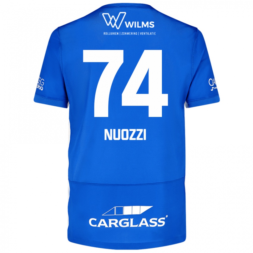 Niño Camiseta Cédric Nuozzi #74 Azul 1ª Equipación 2024/25 La Camisa