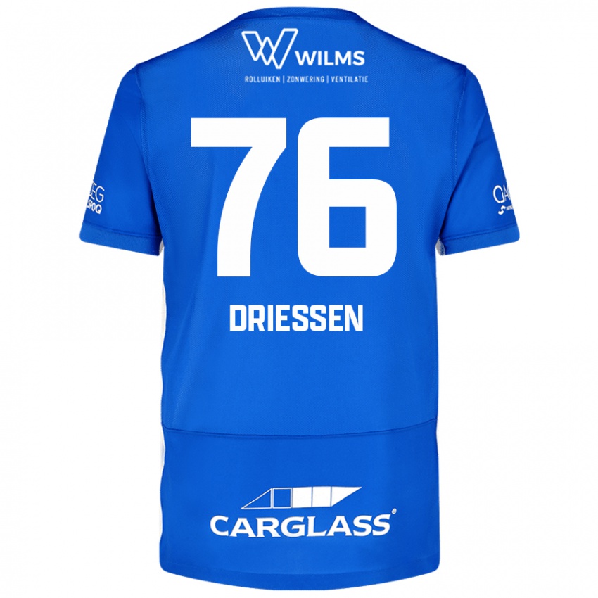 Niño Camiseta Jelle Driessen #76 Azul 1ª Equipación 2024/25 La Camisa