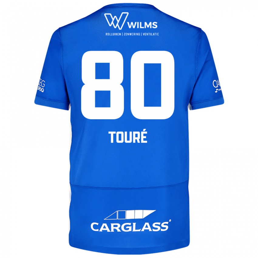 Niño Camiseta Saïdou Touré #80 Azul 1ª Equipación 2024/25 La Camisa