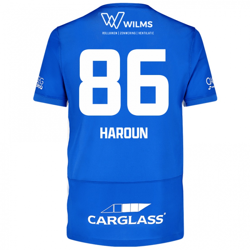 Niño Camiseta Kenan Haroun #86 Azul 1ª Equipación 2024/25 La Camisa