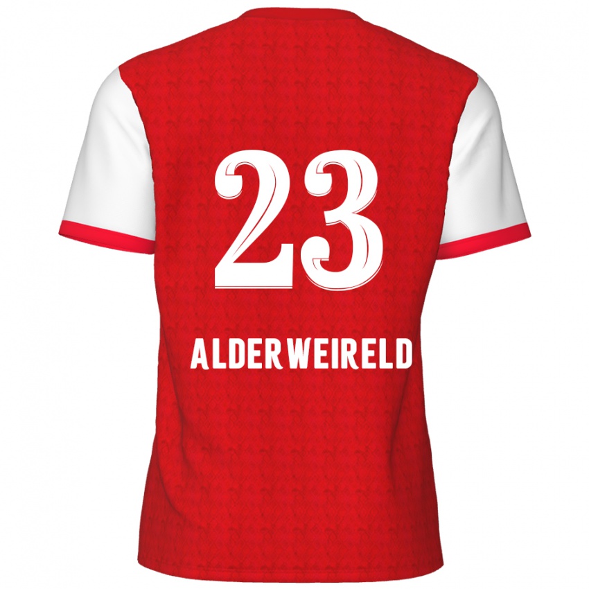 Niño Camiseta Toby Alderweireld #23 Rojo Blanco 1ª Equipación 2024/25 La Camisa