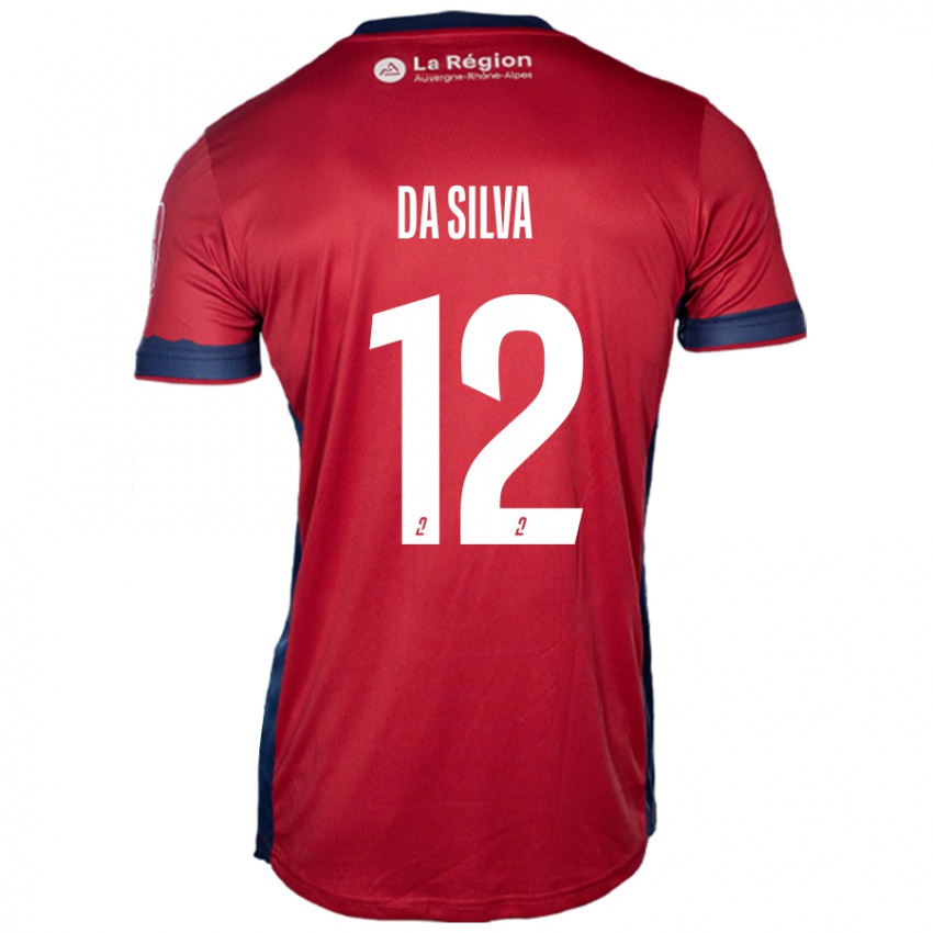 Niño Camiseta Damien Da Silva #12 Borgoña Claro 1ª Equipación 2024/25 La Camisa