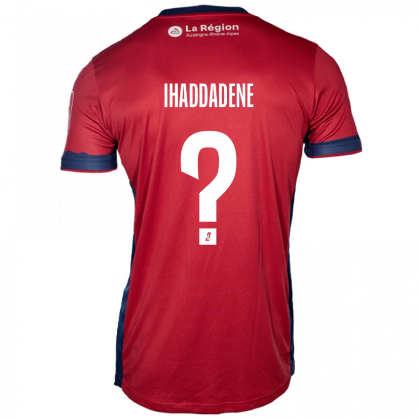 Niño Camiseta Ilan Ihaddadene #0 Borgoña Claro 1ª Equipación 2024/25 La Camisa