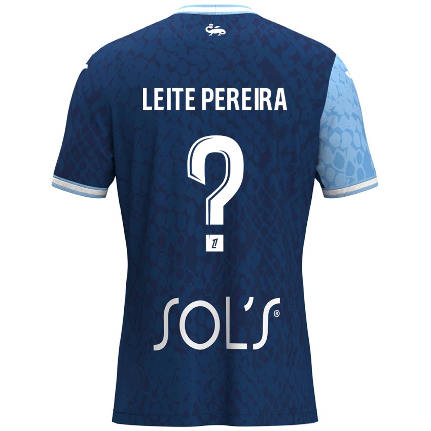 Niño Camiseta Matéo Leite Pereira #0 Azul Cielo Azul Oscuro 1ª Equipación 2024/25 La Camisa