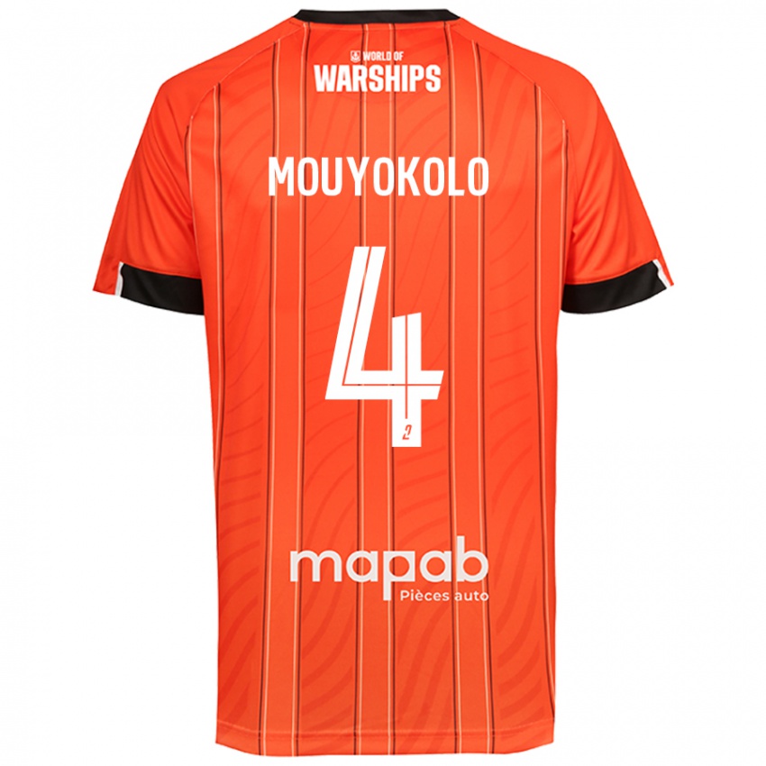 Niño Camiseta Loris Mouyokolo #4 Naranja 1ª Equipación 2024/25 La Camisa