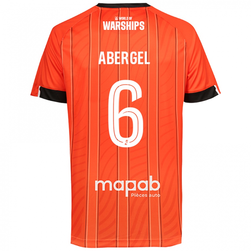 Niño Camiseta Laurent Abergel #6 Naranja 1ª Equipación 2024/25 La Camisa