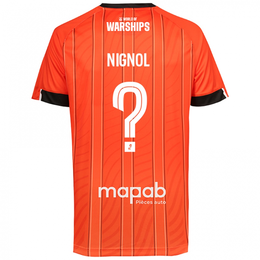 Niño Camiseta Vincent Nignol #0 Naranja 1ª Equipación 2024/25 La Camisa