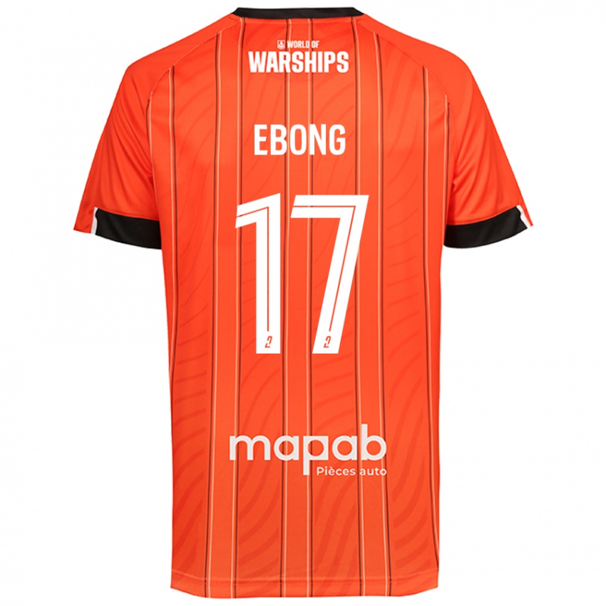 Niño Camiseta Arthur Ebong #17 Naranja 1ª Equipación 2024/25 La Camisa