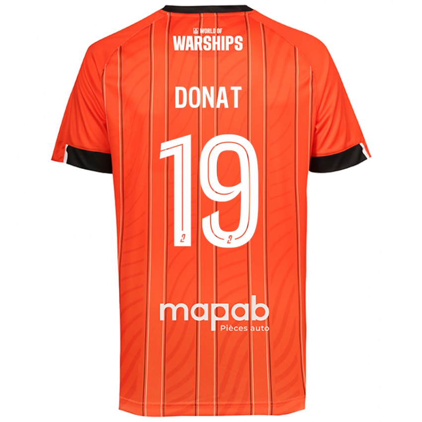 Niño Camiseta Noa Donat #19 Naranja 1ª Equipación 2024/25 La Camisa