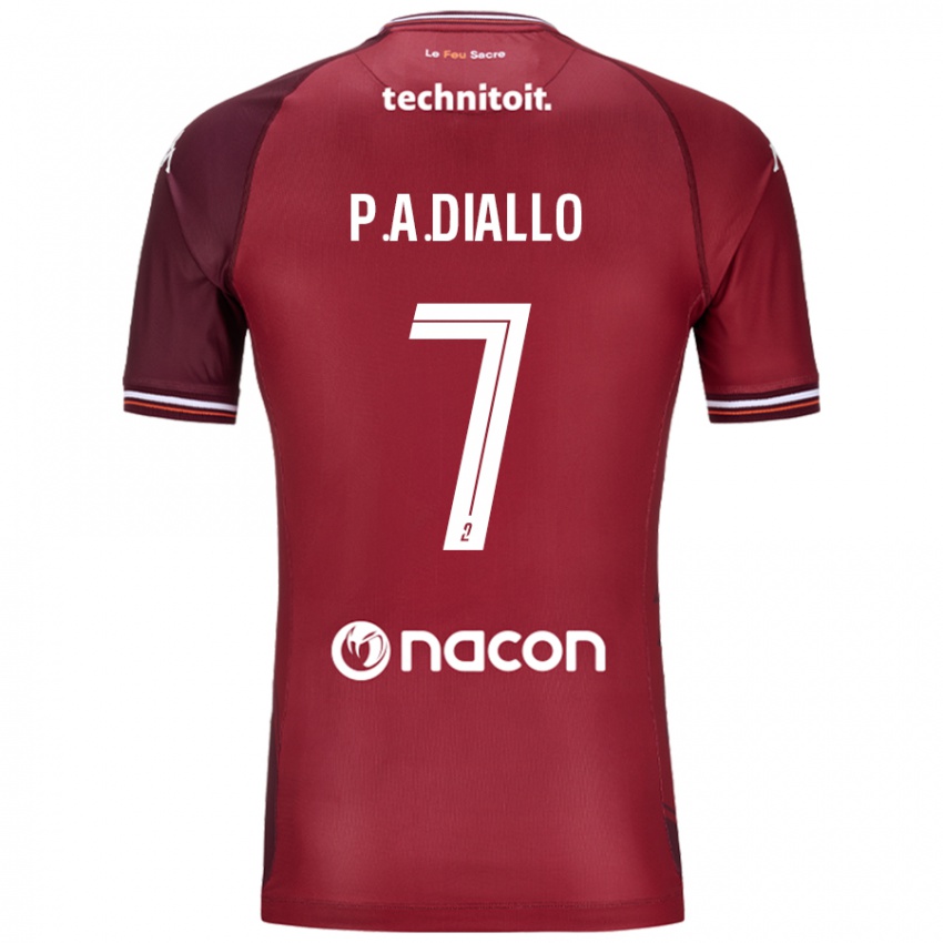 Niño Camiseta Papa Amadou Diallo #7 Rojo Granata 1ª Equipación 2024/25 La Camisa