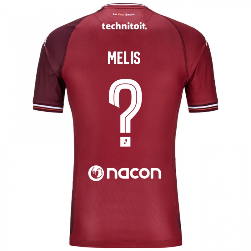 Niño Camiseta Antonin Melis #0 Rojo Granata 1ª Equipación 2024/25 La Camisa