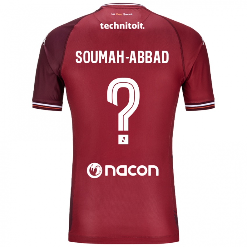 Niño Camiseta Édouard Soumah-Abbad #0 Rojo Granata 1ª Equipación 2024/25 La Camisa